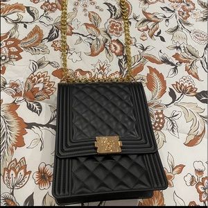 Crossbody black purse